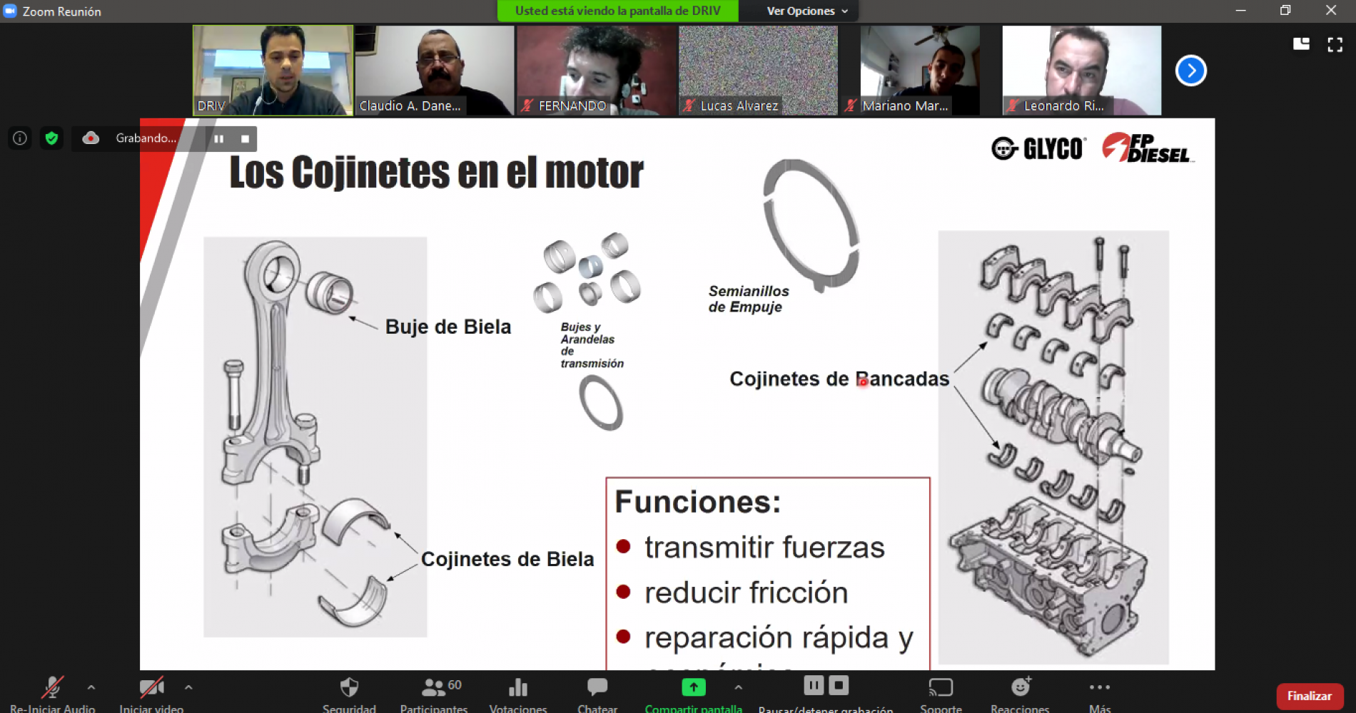 Charlas Técnicas ITCA: Cojinetes y Pistones junto a DRIV Latam