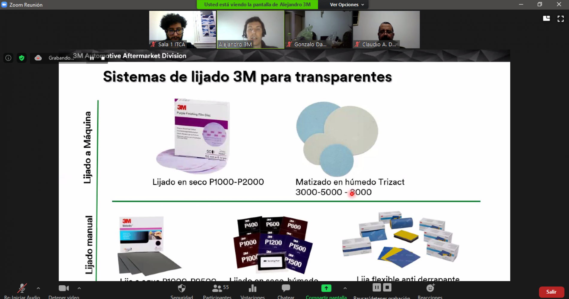 */Charlas Técnicas ITCA: Sistema de Pulido y Lustre con Alejandro Yefremow (3M Argentina)/*